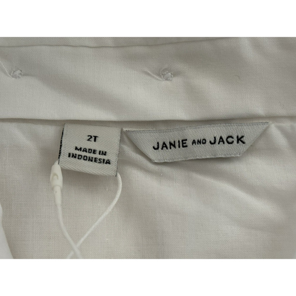 NWT Janie & Jack White Lined Ruffle Top & Floral Ruffle Hem Short Set - Size 2T - Picture 7 of 16